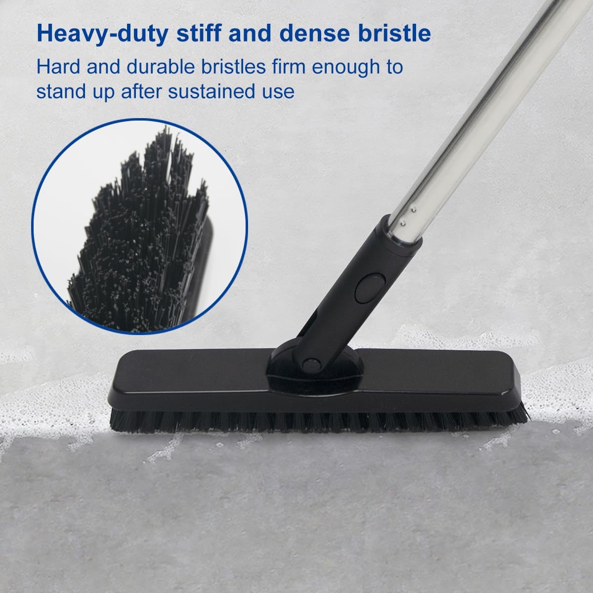 CELOX Grout Brush with Long Handle, Tile Grout Cleaner Brush for Tile Floors, for Shower Tile, for Cleaning Grout