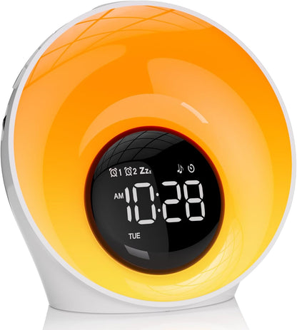 Wake Up Light Sunrise Alarm Clock, White Noise Sleep Sound Machine