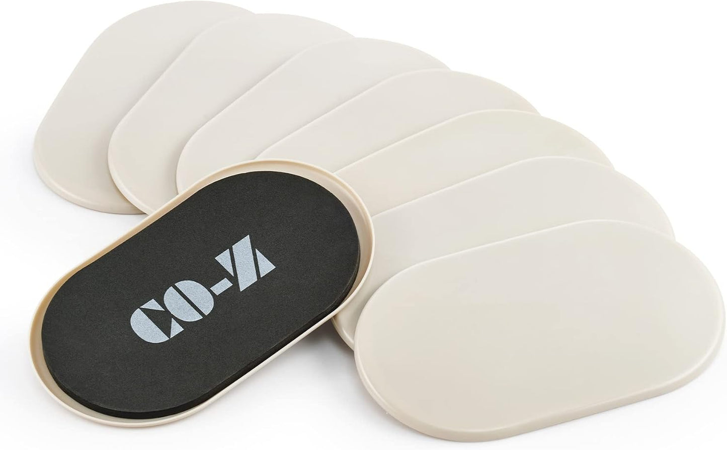 CO-Z Large Furniture Sliders - 8 Pack, 6" x 9 1/2" Oval Reusable Furniture Sliders for Carpet, Heavy-Duty Furniture Gliders Movers for Hardwood Floors, Plastic Moving Pads for Heavy Furniture