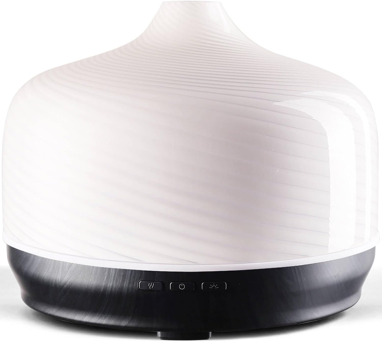 Porseme 500ml Glass Essential Oil Diffuser Aromatherapy Ultrasonic Cool Mist Humidifier 15-21 Running Hours Waterless Auto-Off Air Diffusers for Sleeping Yoga Working Spa(Light Blue)