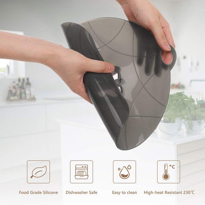 Silicone Spill Stopper Lid, Silicone Boil Over Safeguard Anti Spill Lid Cover Multi-Function Kitchen Cooking Tool for Cooking Pots from 7-10inches