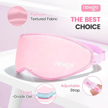 NEWGO 3D Cooling Eye Mask, Weighted Eye Mask for Sleeping, Black