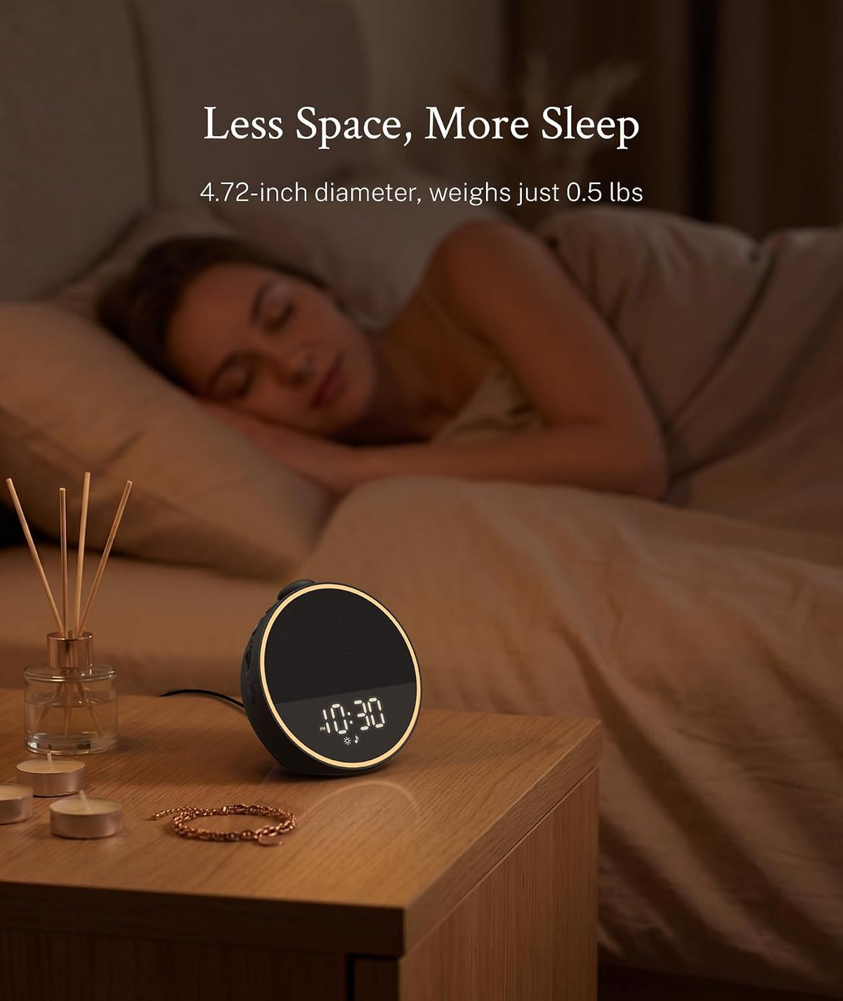 Sound Machine, Alarm Clock, Night Light, Screen-Free Sleep Routine
