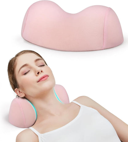 ComfortLife Small Neck Stretcher Pillow for Pain Relief, Medium Soft Cervical Traction Device Neck Mild Support Pillow Foam Cervical Neck Pillow for Tension Muscle Relax Relief (Grey)