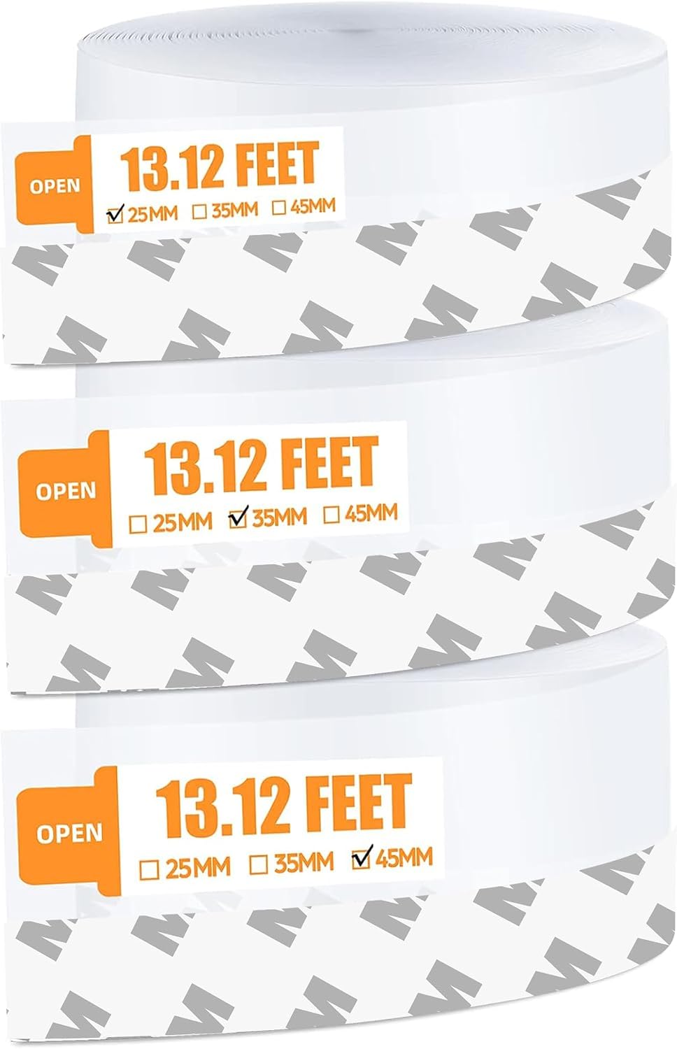 36 Ft Weather Stripping Door Seal Strip Tape,Silicone Door Draft Stopper,Self Adhesive Shower Door Bottom Seal and Door Insulation Strip for Door Frame Windows and Glass Gaps (Transparent, 35mm)