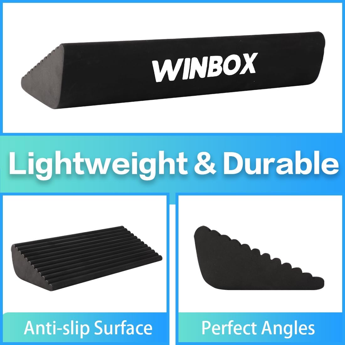 Squat Wedge and Slant Board for Calf Stretching, Foot Stretcher for Physical Therapy, Calf Stretcher for Improving Mobility Balance and Strength Performance