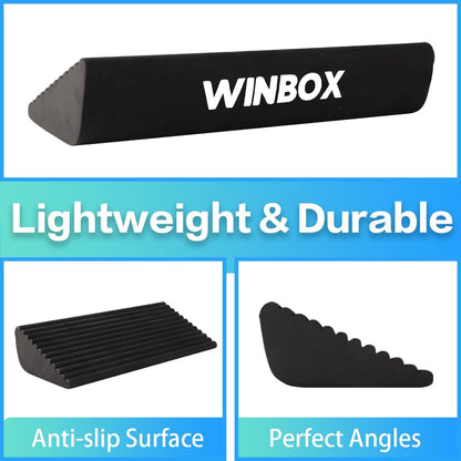 Squat Wedge and Slant Board for Calf Stretching, Foot Stretcher for Physical Therapy, Calf Stretcher for Improving Mobility Balance and Strength Performance
