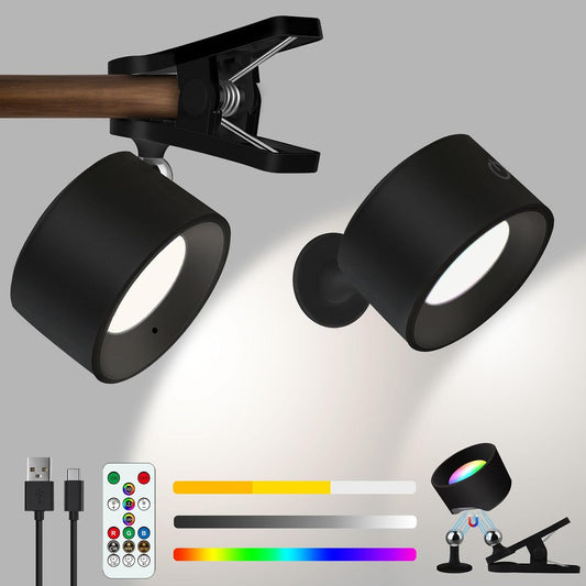 Adetu 2 Pcs LED Wall Mounted Lights, RGB Wall Sconces Lamp