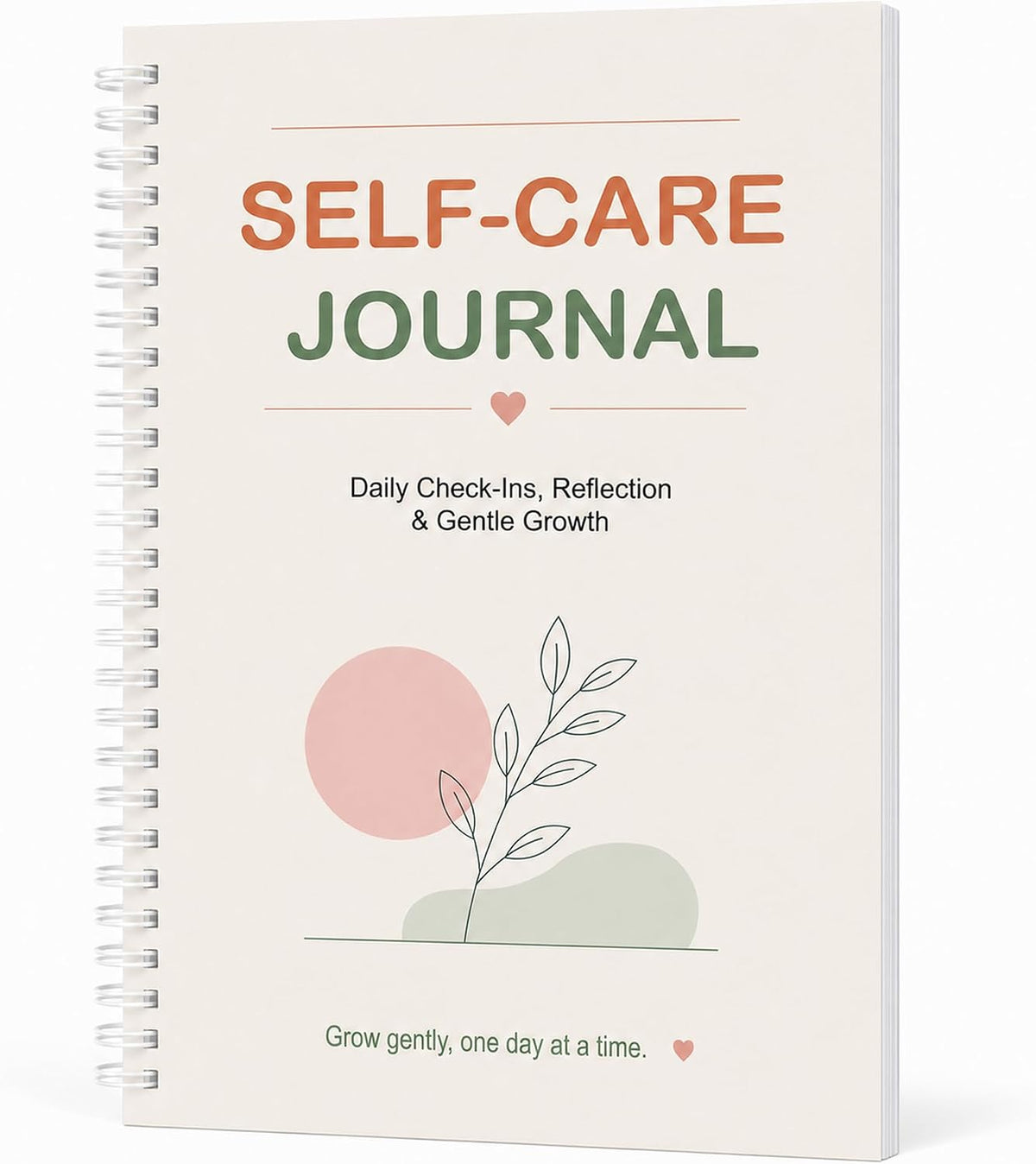 Self-Care Journal with Wellness Trackers, Mood Log & Reflection