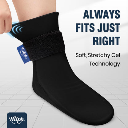Hilph Ice Pack Sock for Full Foot Pain Relief, Hot Cold Therapy Sock
