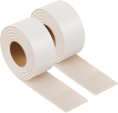 Felt Strips with Adhesive Backing Heavy Duty Cuttable Felt Tape Roll Furniture Pads for Chair Legs - Protecting Hardwood Floors, Chair Wall Protector (Black, 80 x 0.5 x 0.14 Inch)