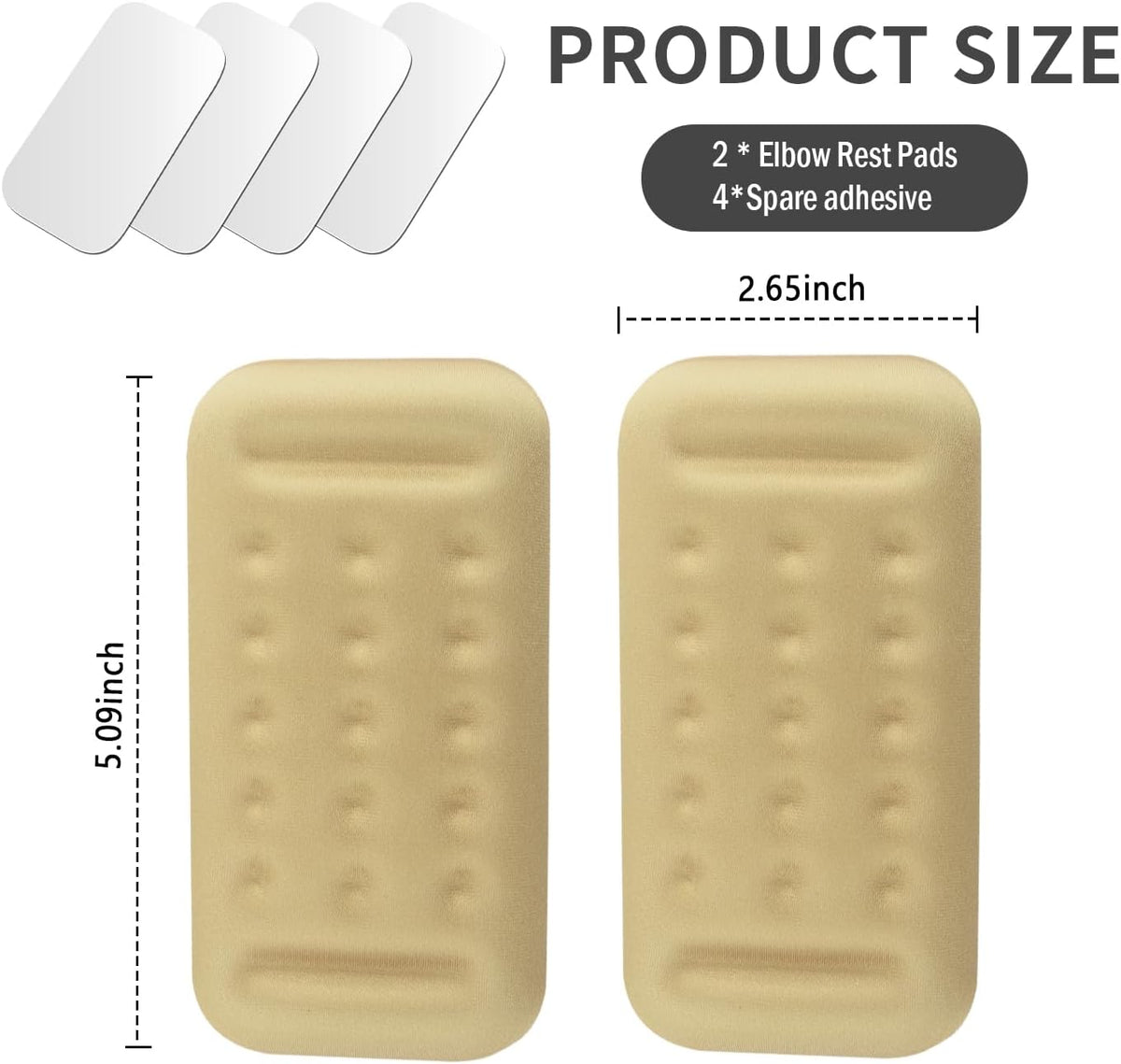 2PCS Car Arm Rest Elbow Pads,Comfortable Car Arm Rest Cushion with Memory Foam Pad for Arm Support,Universal Car Door Armrest Pad Car Interior Accessories (Black)