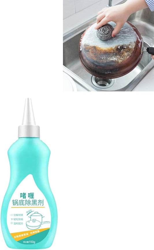 Magic Gel Cleaner for Pots and Pans - 150g Stainless Steel and Black Pot Bottom Cleaning Gel - Professional Grade Cookware Cleaner for Stubborn Stains and Burnt Residue Removal (1Pc)
