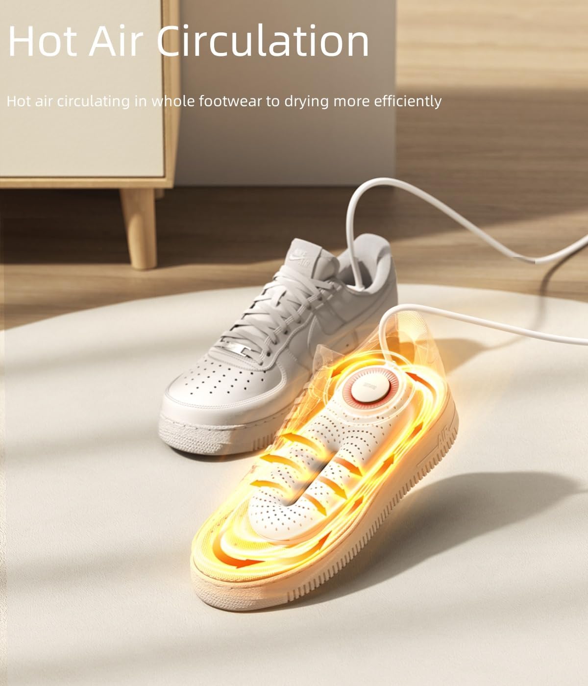 Electric Shoe Dryer, Ski Boots Dryer, Shoe & Boot Warmer for Sweaty Sneakers Trainer Shoes with 3/6/9 Hours Timer