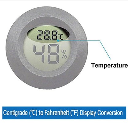 Mini Hygrometer Thermometer Digital Humidity Meter Indoor Outdoor Humidity Monitor Reptile Thermometer for Home Office Garden Cellar Fahrenheit/Celsius(℉/℃)