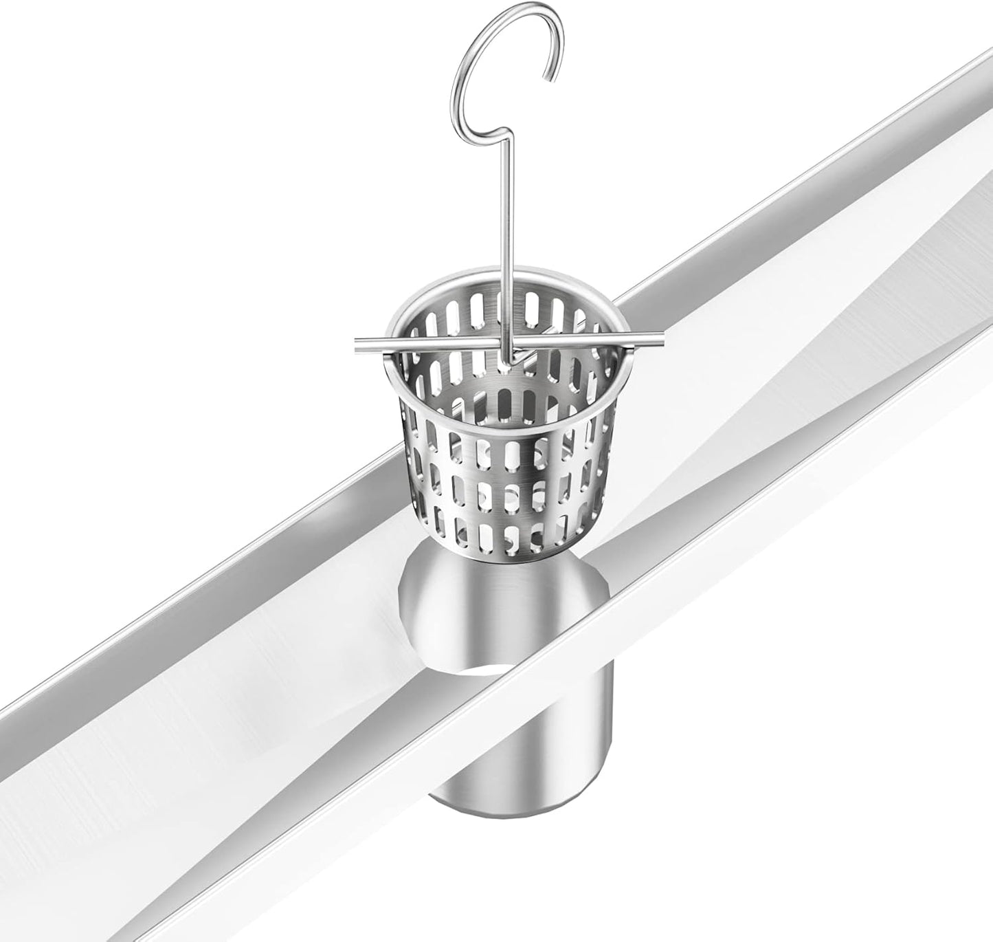 Neodrain Shower Drain Hair Catcher, 2-Pack,Only Fit Neodrain Shower Drain | 304 Stainless Steel Hair & Debris Strainer with Lifting Hook,Filter Basket for Bath Drains,Reusable Trap for Clog-Free Drains