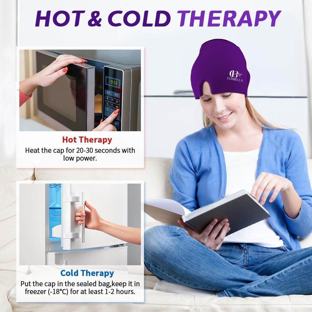 Migraine Relief Cap, Soothing Headache Ice Face Mask Products