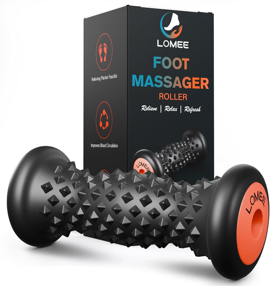 Foot Roller Massager for Plantar Fasciitis, Foot Arch and Heel Pain Relief | Deep Tissue Muscle Massage, Feet Ergonomic & Rounded Top Design