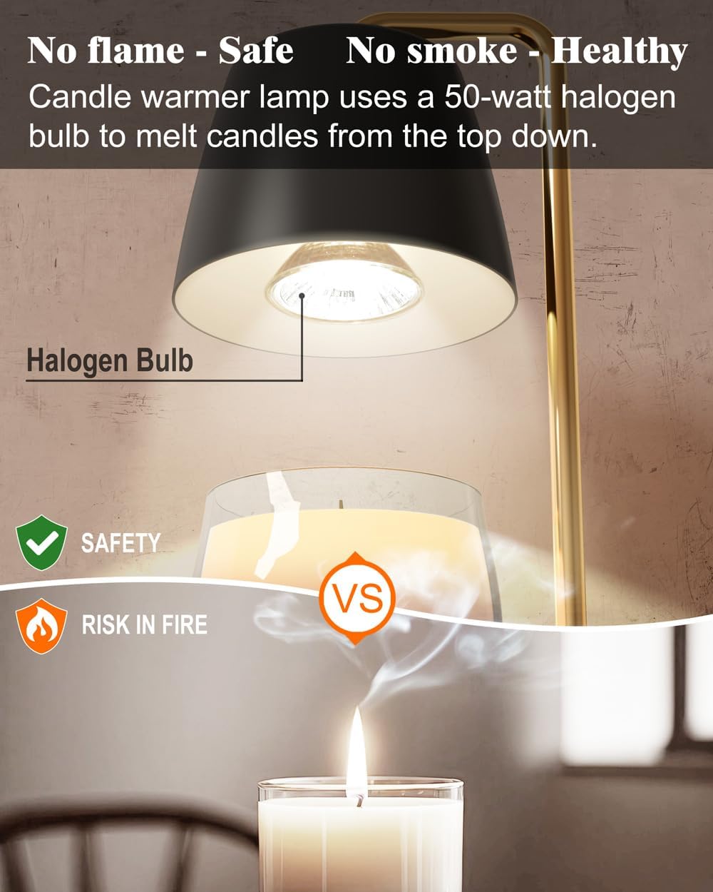 White Candle Warmer Lamp