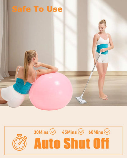 Cordless Leg Massager for Circulation and Pain Relief - 5000mAh Portable Heating Pad for Leg and Calf with 3-Level Vibration Massage, 104-140℉ Adjustable Temperature & 30/45/60 Min Timer