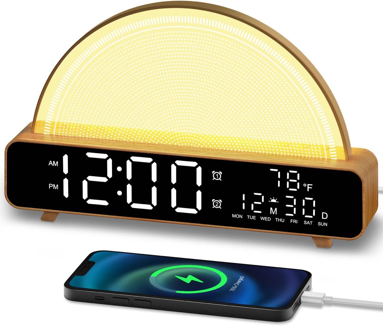 HAODINGMAI Sunrise Alarm Clock Wake Up Light