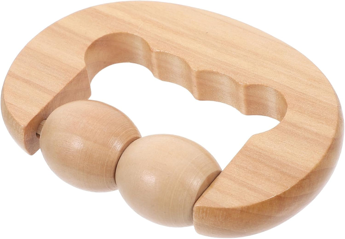 FOMIYES Wooden Foot Roller Tool for Relaxation Portable Massage Device for Face Neck Shoulder Foot Back for Home Travel Use