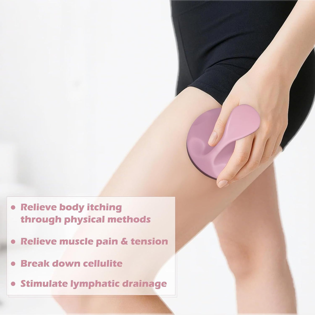 Lymphatic Massage Roller for Cellulite Remover Body Sculpting - Handheld Cellulite Massage Tool for Body Bloat Blood Circulation Lymphatic Drainage Blue