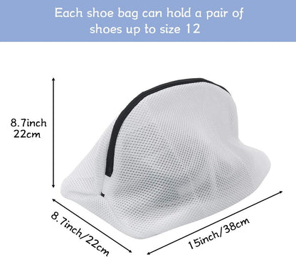 Tenn Well 3Pcs Mesh Laundry Bags For Shoes Sneakers Fits Size 12 | Mesh bags for trainers, tennis shoes, slippers, washing machine safe