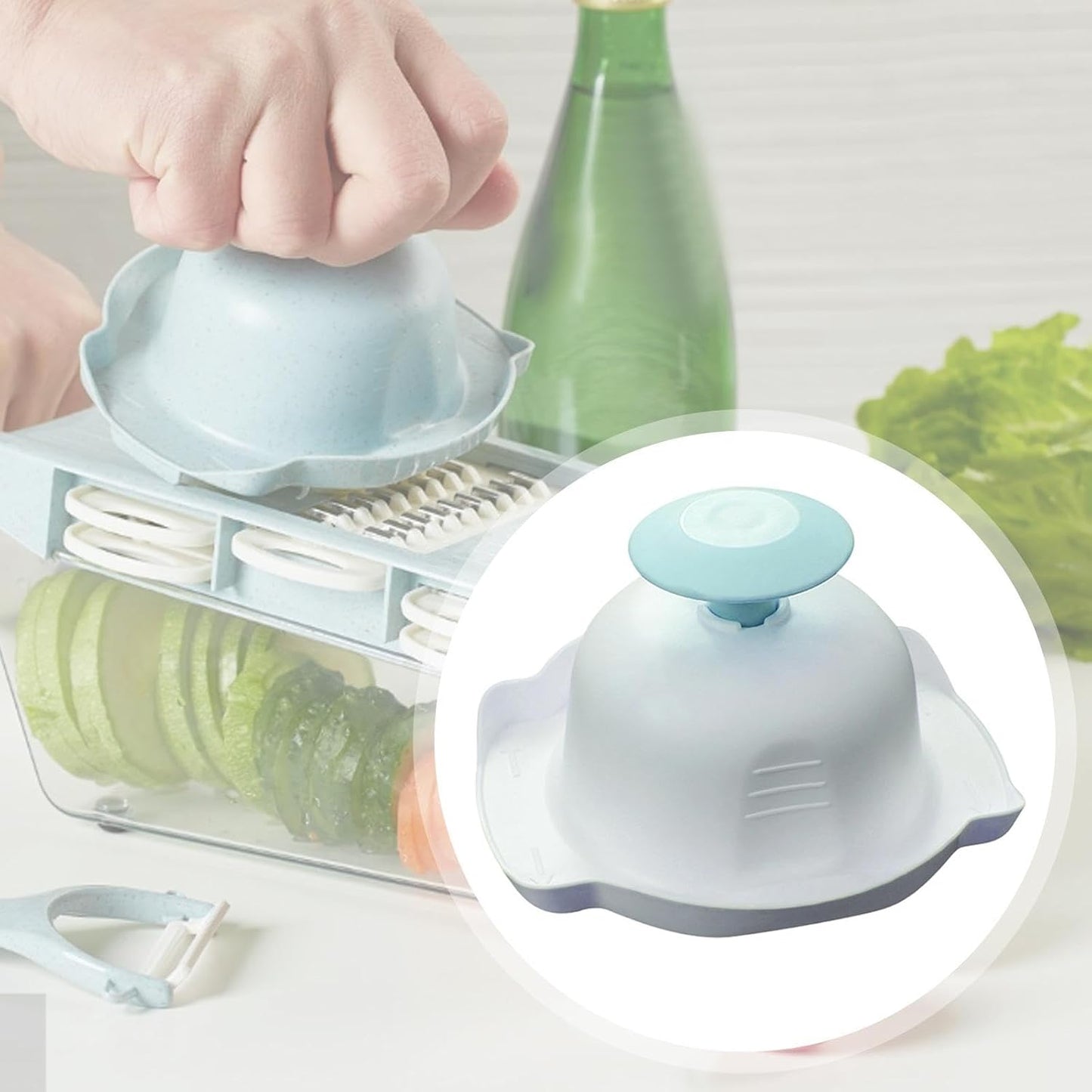 Grater Finger Guard Vegetable Slicer Cutter Protector Professional Tool Lightweight Sturdy Design Suitable for Home Cooking Food Serving, Pink