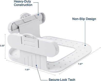 Bed Sheet Holders for Corners Heavy Duty Fitted Sheet Holder with Locking Fasteners, Sheet Straps to Keep Sheets Tight Anti-Slip Mattress Sheet Clips for Twin Full Queen & King Size Beds (White)