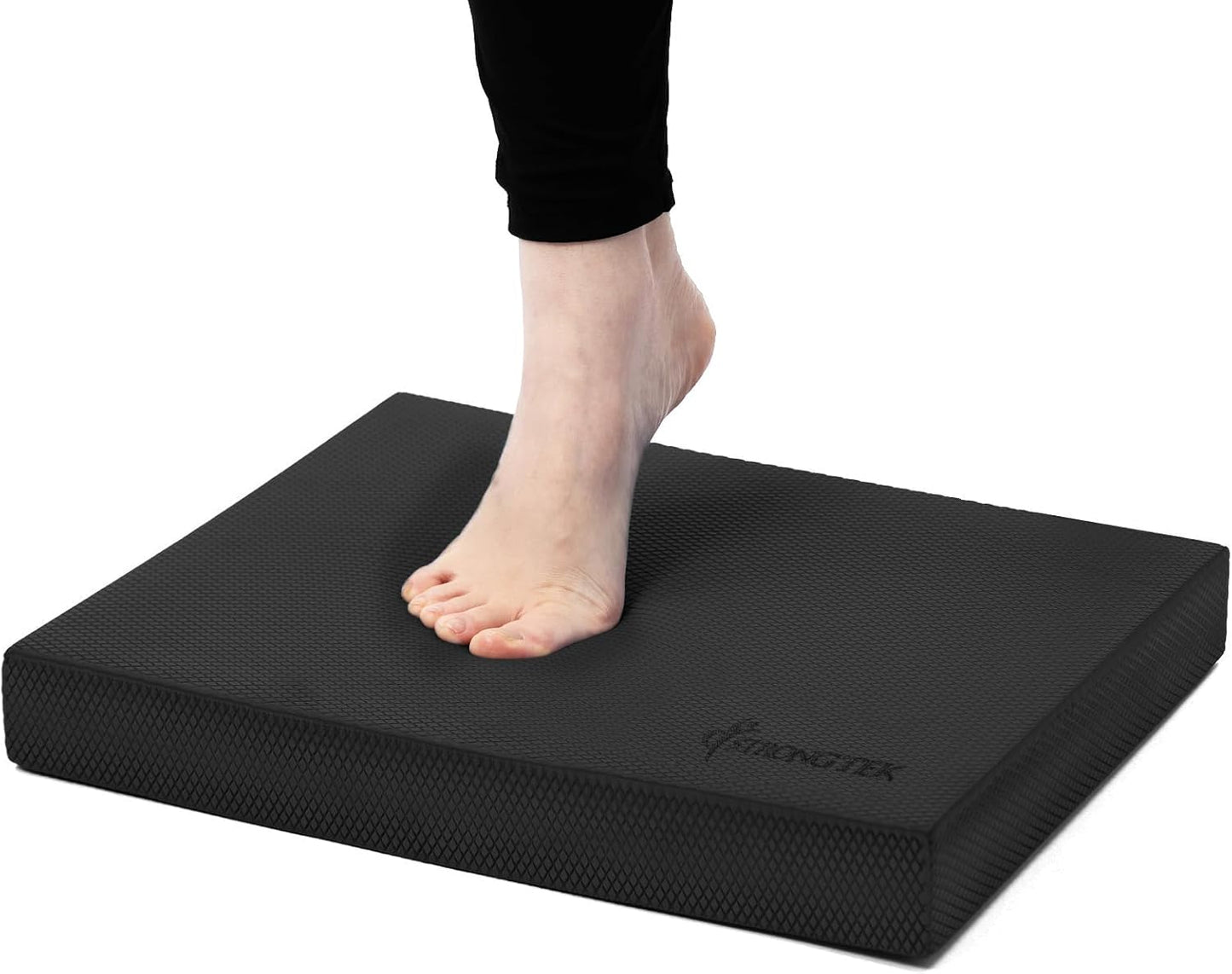 StrongTek Foam Balance Pad, High-Density TPE, 15.8 x 13 x 2 in, Non-Slip | Water-Resistant, Supportive Cushioning, Kneeling Support, Core Strength and Stability Training, Physical Therapy and Yoga