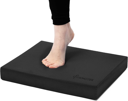 StrongTek Foam Balance Pad, High-Density TPE, 15.8 x 13 x 2 in, Non-Slip | Water-Resistant, Supportive Cushioning, Kneeling Support, Core Strength and Stability Training, Physical Therapy and Yoga