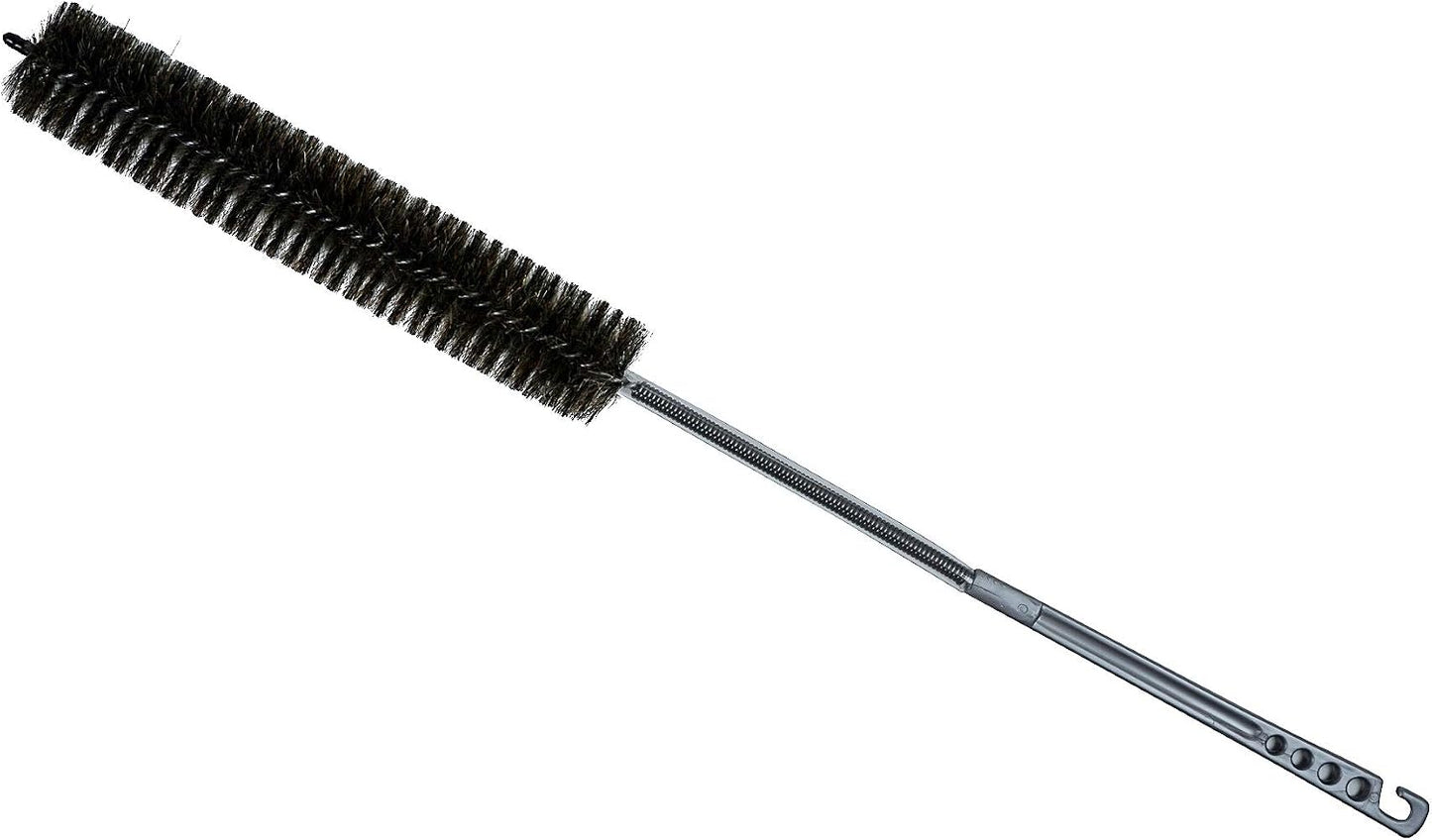 KONEX Flexi-Clean Pro Flexible Dryer Vent Cleaning Brush – 33” Long Horsehair Coil & Lint Trap Cleaner for Refrigerator Coils, Dryer Vents, Appliance Maintenance & Tight Spaces