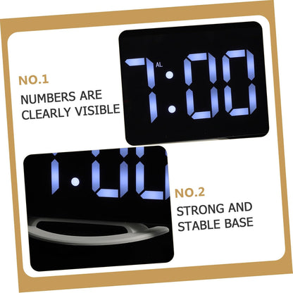 Unomor Vibrating Alarm Clock with Bed Shaker Large Digital Display Black LED Alarm Clock for Bedroom Heavy Sleepers Snooze Function for Office and Home Use