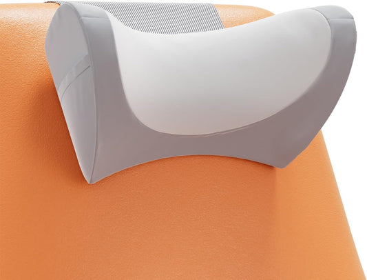 PouHenier.jh Neck Pillow for Recliner Office Gaming Chair Support, Grey | Small Head Rest, for Couch Beach Lounger Headchair Sitting, Non-Slip Soft Memory Foam Ergonomic Headrest, for Pain Relief
