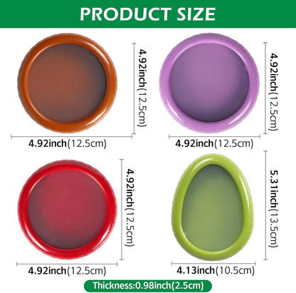 T-Raputa Avocado Saver and Tomato Holder - Set of 4 | Reusable Storage Containers,for half an avocado For Fridge, Ideal for Garlic, Onions, Lemons, and Potatoes