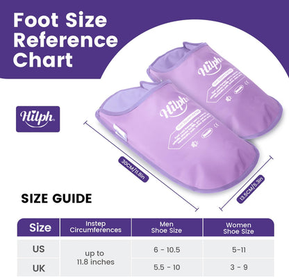 Hilph Foot Ice Pack Slippers, 1 Pair Ice Pack for Feet & Toes Pain Relief | Reusable Hot Cold Therapy for Plantar Fasciitis, Gout, Bunions, Neuropathy Relief, Surgery Recovery, HSA Eligible FSA, Blue