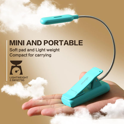 VAVOFO Rechargeable Reading Light, Clip on Book Light for Reading in Bed