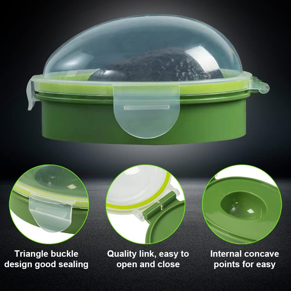 Avocado Saver Holder with Clear Snap-On Lid,Avocado Fresh Saver,Avocado Container Storage Box,Fruit Keeper Avocado Keeper Storage container-Keep Your Avocados Fresh for Days
