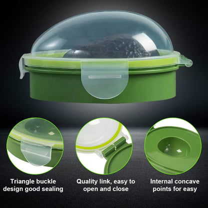 Avocado Saver Holder with Clear Snap-On Lid,Avocado Fresh Saver,Avocado Container Storage Box,Fruit Keeper Avocado Keeper Storage container-Keep Your Avocados Fresh for Days