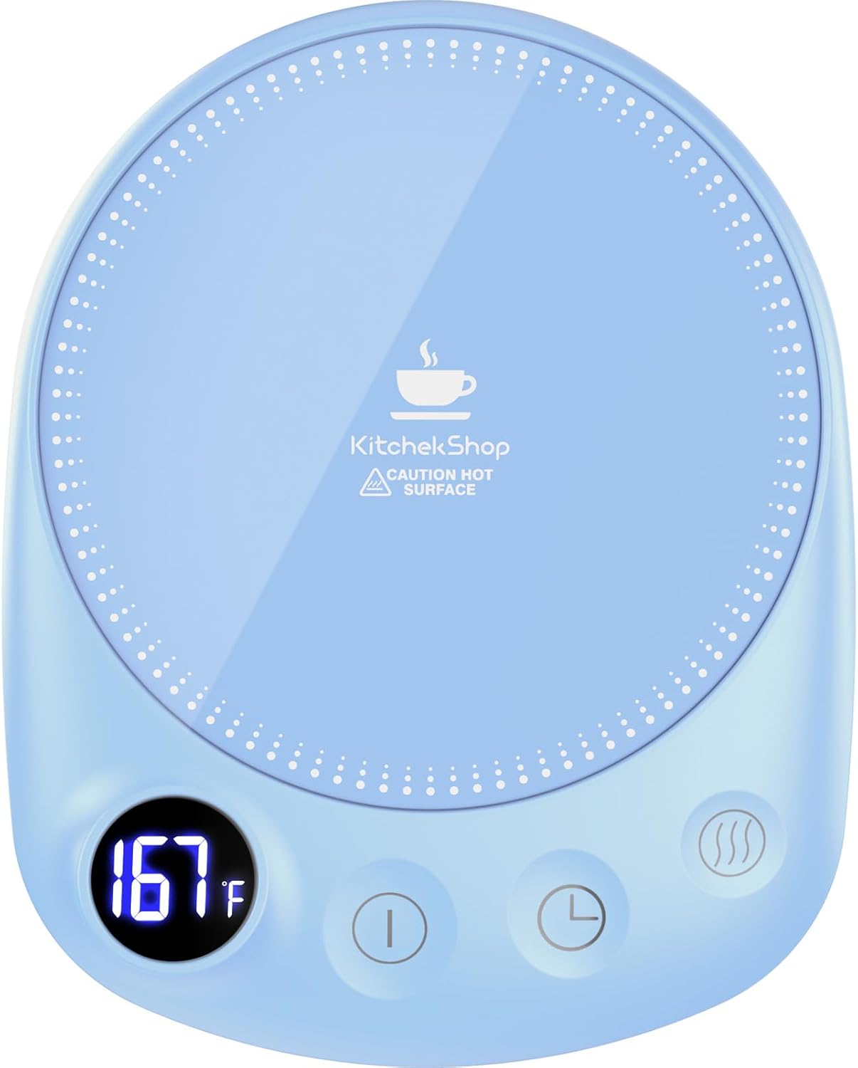 Coffee Mug Warmer - Fastest Heating & Highest Temperature, Coffee Cup Warmer for Desk Auto Shut Off, 4 Temp Settings & 1-12H Timer, Smart Electric Beverage Warmer for Coffee, Tea (Black)