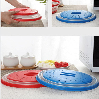 12.3 IN Collapsible Microwave Splatter Cover(Dark blue) - Colors B