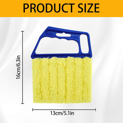 2 Pcs Blinds Cleaner Duster Tool 7 Finger Microfiber Washable Mini Window Dusters for Cleaning Dust Remova for Window Air Conditioner Vent Fans Venetian Shades Wood Blinds Dust Dirt