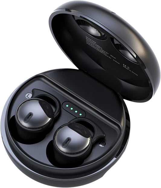Invisible Sleep Headphones,Sleep Earbuds for Side Sleepers,Comfortable Noise Blocking Sleep Ear Buds,Bluetooth 5.3 Wireless Earbuds, in-Ear Ear Buds for Sleeping,Driving,Cycling - Black