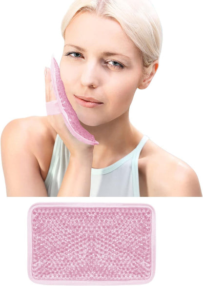 Gel Ice Packs for Injuries Reusable 2 Packs Hot Cold Gel Wrap with Strap