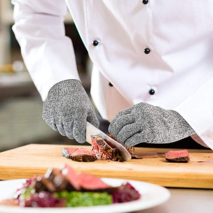 Cut Resistant Gloves Food Grade Level 5 Hand Protection,Kitchen Cut Gloves (Medium(palm Diameter 3.35-3.75inch))