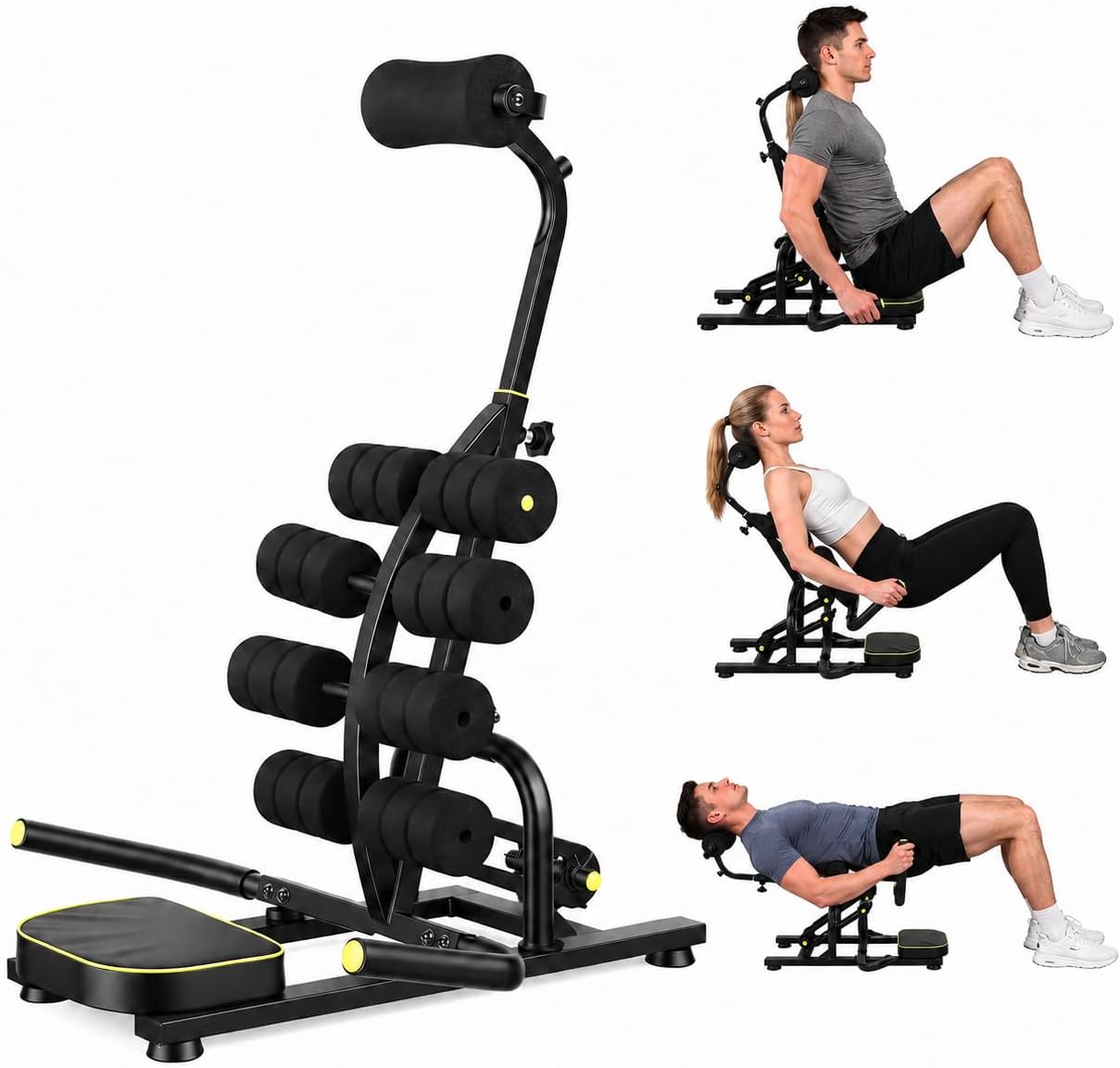 Mini Inversion Table, Traction Table for Back Pain Relief, Foldable Compact Spine Decompression Machine, Inversion Tables for Home Back Stretcher