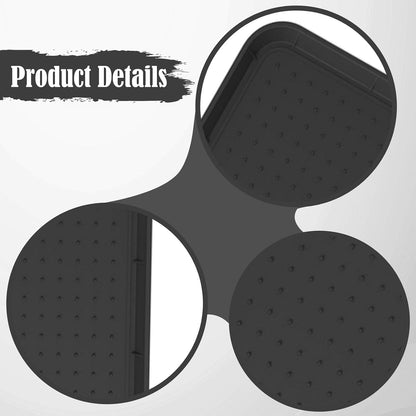 predolo Boot Tray Heavy Duty Silicone Multi Purpose Tray Raised Edge Suitable for Entryway Garden Patio Home Organization, Gray