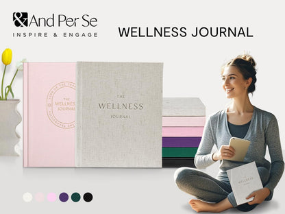 And Per Se Wellness Journal, Self Care & Daily Journal for Women, Mental Health Planner with Habit Tracker, Diet & Goals, Undated, Gift-Ready (Original Beige)