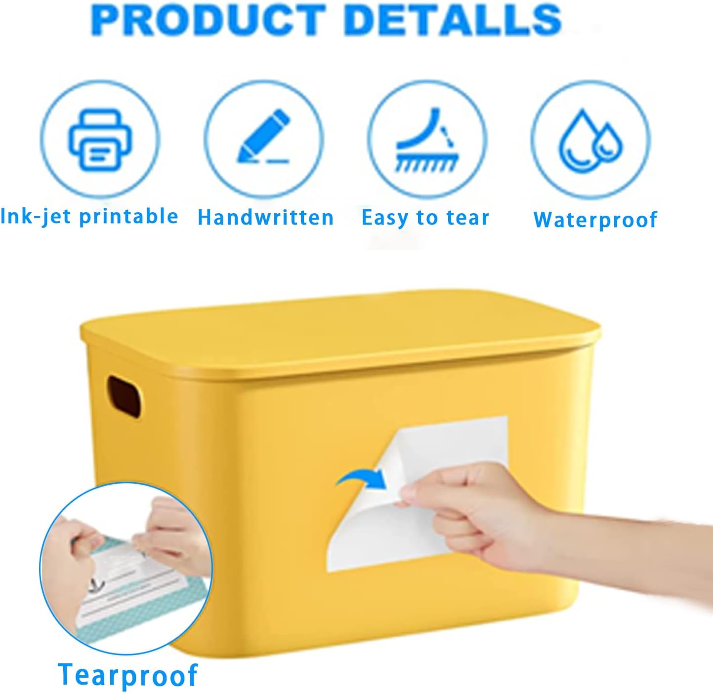 Removable Freezer Labels, Date Label 1x2 Inch Food Storage Stickers, Waterproof Oil Resistant Easy Clean Leaves no Residue 300 Total Per Roll